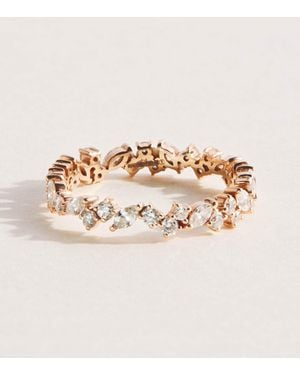 Rosa De La Cruz And Diamond Cascade Eternity Ring - Natural