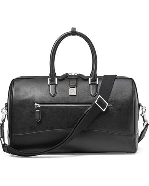 Aspinal of London Leather Connaught Holdall - Black