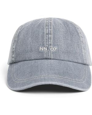 NN07 Denim Baseball Cap - Gray