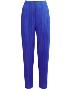 Pleats Please Issey Miyake Monthly Colours May Trousers - Blue