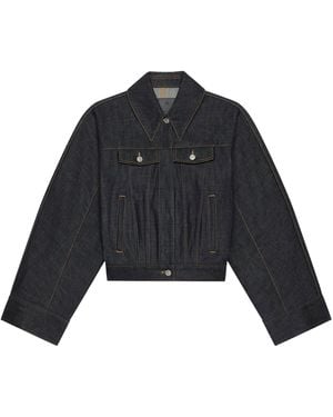 Givenchy Denim Bomber Jacket - Blue