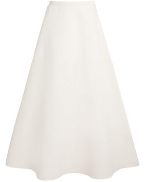 FFORME Cotton-Silk Deeta Maxi Skirt - White