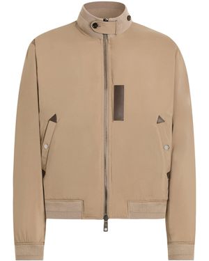 Dolce & Gabbana Satin Padded Jacket - Natural