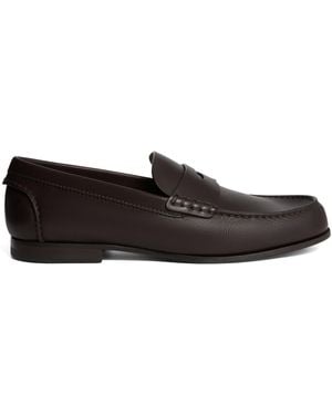 dunhill Flex Leather Heddon Loafers - Black