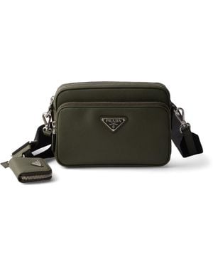 Prada Saffiano Leather Shoulder Bag - Green