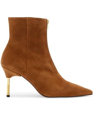 AllSaints Suede Natasha Boots 88 - Brown