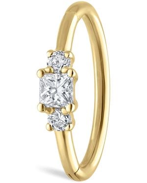 Maria Tash Diamond Princess Single Hoop Earring - Metallic