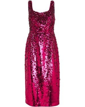 Carolina Herrera Embellished Midi Dress - Purple