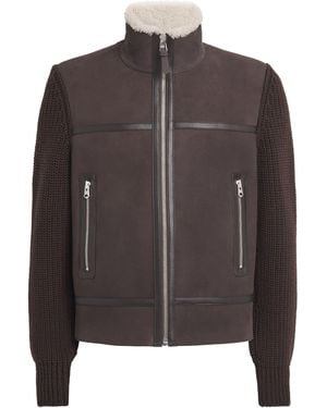 Mackage Merino-Shearling Jonathan Jacket - Brown