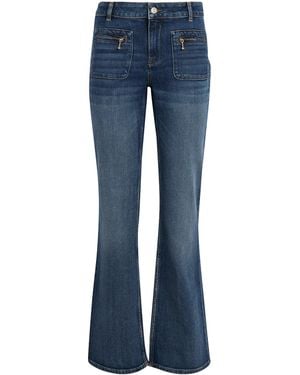 Maje Stretch Denim Bootcut Jeans - Blue