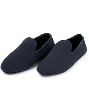 Frette Suede Frisbee Slippers - Blue