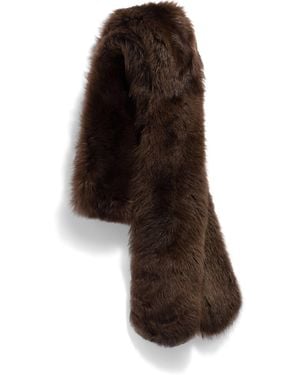 Miu Miu Shearling Stole - Brown