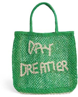The Jacksons Large Day Dreamer Tote Bag - Green