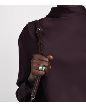 COMPLETEDWORKS Plated Cobblestones Cocktail Ring - Purple