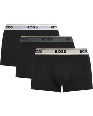 BOSS Cotton-Stretch Power Trunks - Black