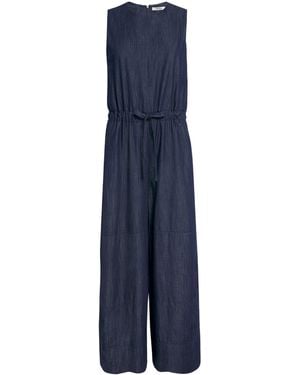 Max Mara Denim Denise Jumpsuit - Blue