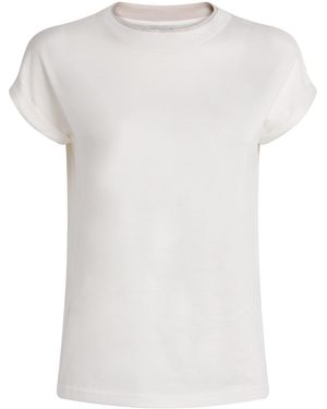 Eleventy Cotton Double Crew-Neck T-Shirt - White