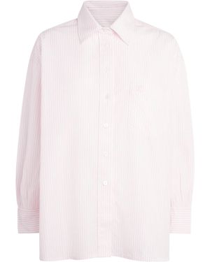 Suzie Kondi Cotton Poplin Stripe Kappa Shirt - White