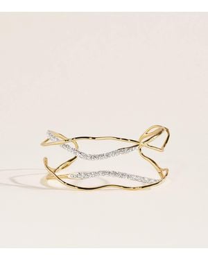 Alexis Plated Solanales Cuff Bracelet - Natural