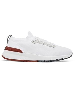 Brunello Cucinelli Knitted Trainers - White