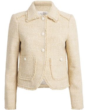 ME+EM Fringed Short Jacket - Natural