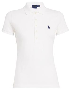 Polo Ralph Lauren Stretch-Cotton Julie Polo Shirt - White