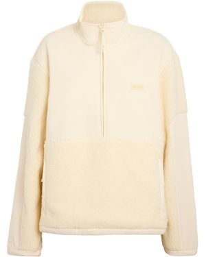Skims Teddy Oversized Quarter-Zip Sweater - Natural
