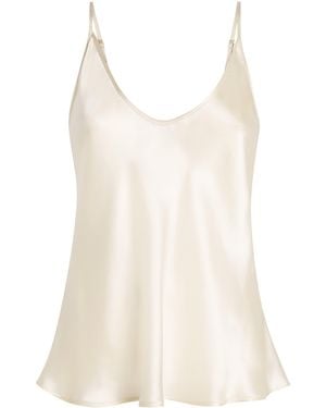 L'Agence Silk Lexi Camisole - White