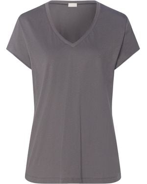 Hanro Organic Cotton Natural T-Shirt - Grey