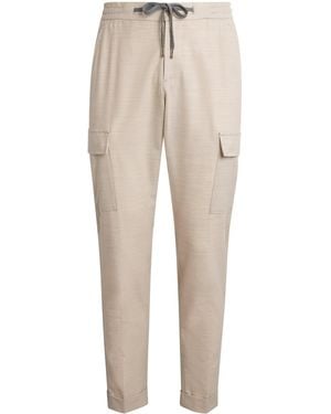 Marco Pescarolo Stretch-Cashmere Drawstring Cargo Trousers - Natural