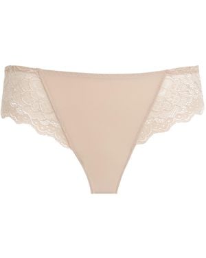 Simone Perele Lace Caresse Briefs - Natural