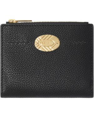 Burberry Leather Cotswolds Bifold Wallet - Black