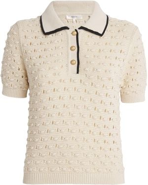 FRAME The Bauble Polo Top - Natural