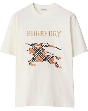 Burberry Cotton Ekd T-Shirt - White