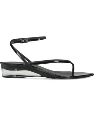 Alaïa Clear Tongs Wedge Sandals 30 - White