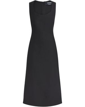 chinese dress ladies The Linen A-Line Midi Dress