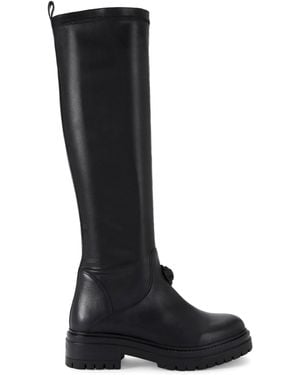 Kurt Geiger Leather Soar Eagle Knee-High Boots - Black
