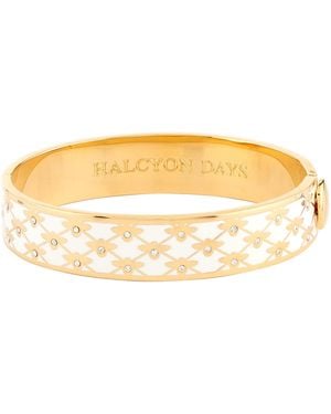 Halcyon Days Bee Trellis Bangle - Metallic