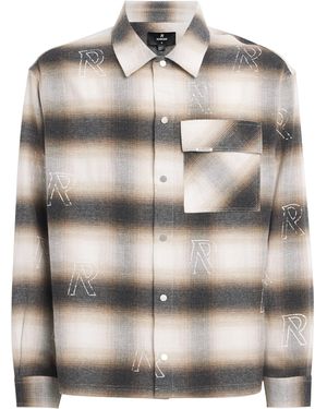 Represent Cotton Initial Flannel Shirt - Grey