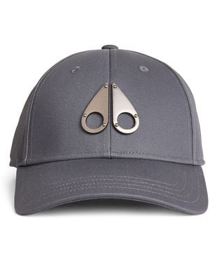 Moose Knuckles Cotton Logo Baseball Cap - Gray