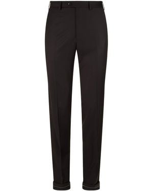 Brioni Wool Tailored Trousers - Black