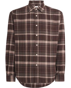 NN07 Organic Cotton Flannel Deon Shirt - Brown