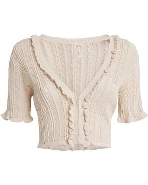 Devon Windsor Knitted Charlene Top - White