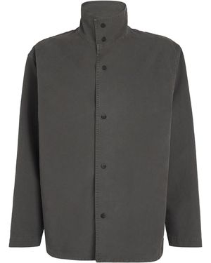 Fear Of God Cotton Stand-Collar Overshirt - Grey