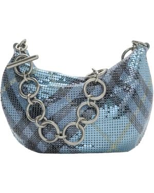 Burberry Chainmail Shoulder Bag - Blue