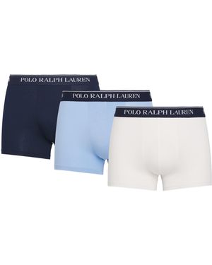 Polo Ralph Lauren Stretch-Cotton Classic Trunks - Blue