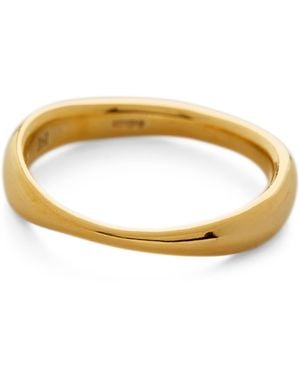 Monica Vinader Vermeil Nura Reef Ring - Brown