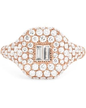 SHAY And Diamond New Modern Pinky Ring - White