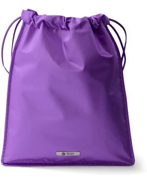 Prada Silk Duchesse Wish Pouch - Purple