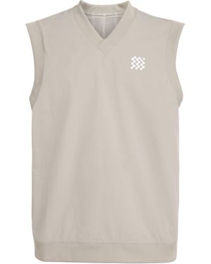 Manors Reversible Logo Vest - White